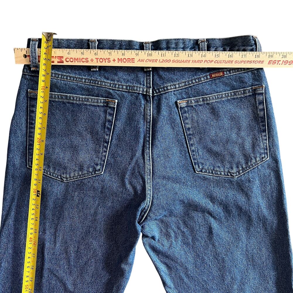 Rustler Classic Blue Denim Jeans Men’s 36x32 Straight Leg Medium Wash - Picture 6 of 11